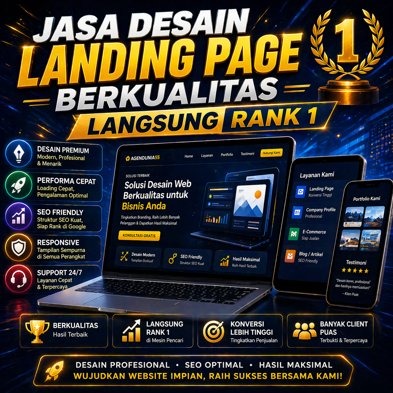 Landing Page Tenang untuk Menjelaskan Proses Revisi Desain dengan Cara yang Menenangkan
